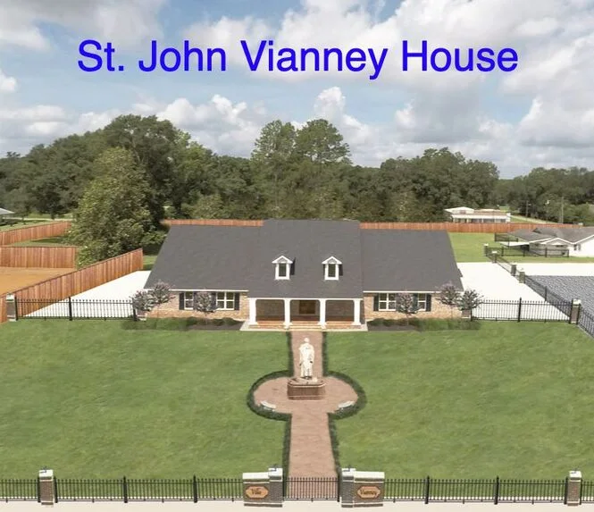 Aerial view of Vianney Villa, the home for retired priests in Amite